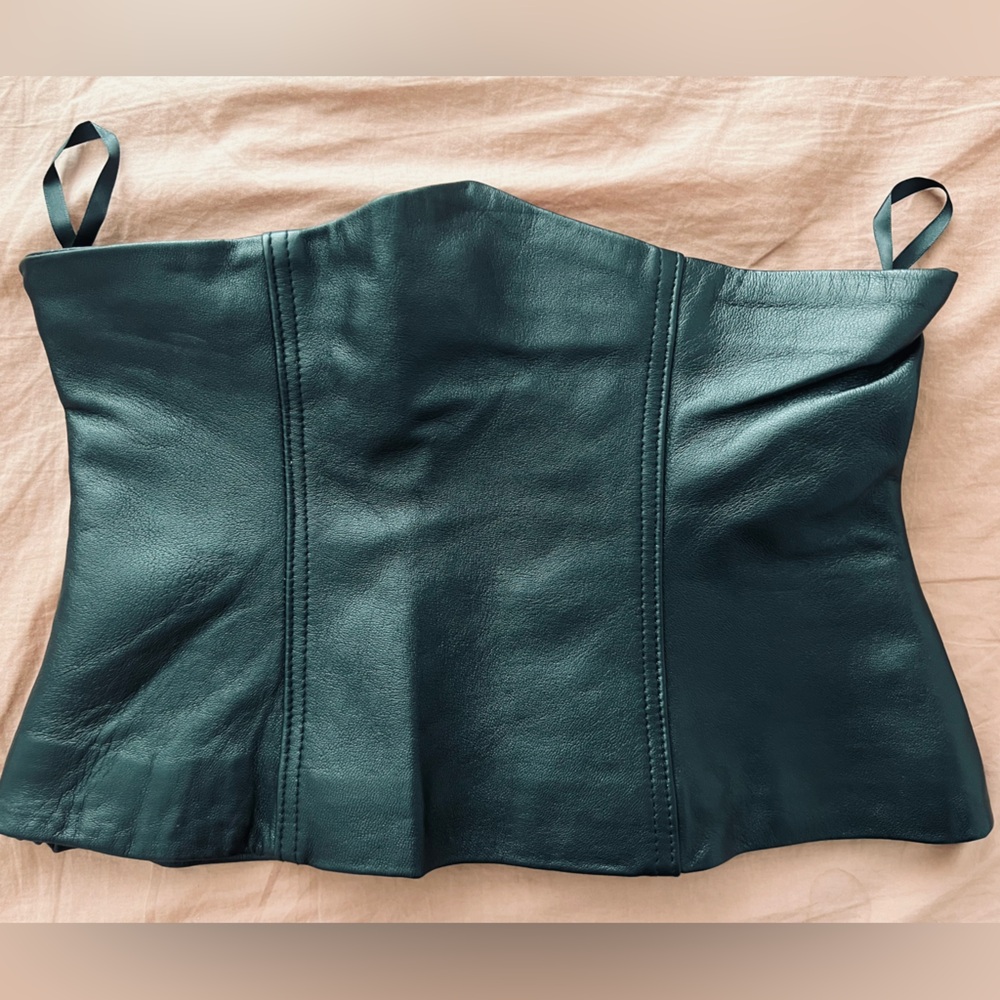Zara leather corset cummerbund size M
